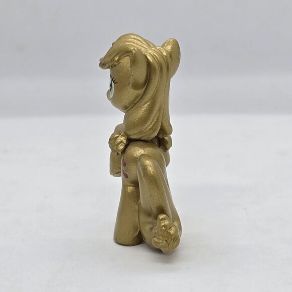 FIM My Little Pony Apple Jack Special Edition Metallic Gold Blind Bag 2” 2010 - Picture 4 of 5
